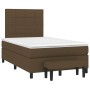 Cama box spring con colchón tela marrón oscuro 120x190 cm de , Camas y somieres - Ref: Foro24-3270358, Precio: 433,43 €, Desc...