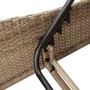 Sun lounger with beige synthetic rattan cushion 60x205x73 cm by , Loungers - Ref: Foro24-368282, Price: 173,03 €, Discount: %