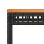 Synthetic rattan garden table with black acacia wood, 38x38x42 cm. by , Garden tables - Ref: Foro24-365864, Price: 37,53 €, D...