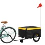 Remolque para bicicleta hierro negro y amarillo 45 kg de , Remolques para bicicletas - Ref: Foro24-94106, Precio: 92,99 €, De...