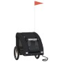 Bicycle pet trailer, iron frame, black Oxford fabric by , pet strollers - Ref: Foro24-93968, Price: 93,88 €, Discount: %