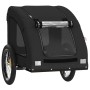 Bicycle pet trailer, iron frame, black Oxford fabric by , pet strollers - Ref: Foro24-93968, Price: 93,88 €, Discount: %