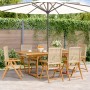 Garten-Essgruppe 7-teilig aus PE-Rattan und massivem Holz in Beige. von , Gartensets - Ref: Foro24-3281732, Preis: 726,18 €, ...