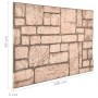 3D brick wall panels 11 pcs EPS beige design by , Wall covering - Ref: Foro24-147206, Price: 181,73 €, Discount: %