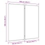 Folding magnetic whiteboard aluminum 100x100x1.7 cm by , Exhibition panels - Ref: Foro24-4005354, Price: 51,16 €, Discount: %