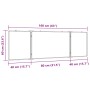 Folding magnetic whiteboard aluminum 160x60x1.7 cm by , Exhibition panels - Ref: Foro24-4005368, Price: 58,26 €, Discount: %