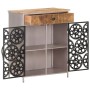 Rough mango wood and iron sideboard 60x35x75 cm by vidaXL, Sideboards - Ref: Foro24-323736, Price: 172,88 €, Discount: %