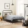 Estructura de cama con cabecero metal negro 100x200 cm de , Camas y somieres - Ref: Foro24-376595, Precio: 79,99 €, Descuento: %