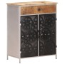 Rough mango wood and iron sideboard 60x35x75 cm by vidaXL, Sideboards - Ref: Foro24-323736, Price: 172,88 €, Discount: %