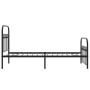 Bed frame with black metal headboard and footboard 90x200 cm by , Beds and slatted bases - Ref: Foro24-376611, Price: 94,28 €...