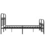 Bed frame with black metal headboard and footboard 140x190 cm by , Beds and slatted bases - Ref: Foro24-376618, Price: 144,99...