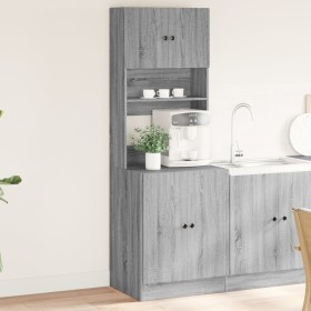 Kitchen cabinet made of Sonoma gray engineered wood 60x50x180 cm by , Kitchen cabinets - Ref: Foro24-3276642, Price: 174,40 €...