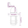 Solar wall lanterns for outdoor use, warm white flickering, 2 units by , Outdoor lighting - Ref: Foro24-4008185, Price: 31,36...