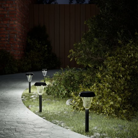 Solar pathway lights with ground spikes 12 pcs white light by , Outdoor lighting - Ref: Foro24-4008191, Price: 27,42 €, Disco...