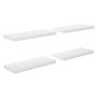 Floating wall shelf 4 pcs glossy white MDF 60x23.5x3.8cm by vidaXL, Shelves and shelves - Ref: Foro24-323750, Price: 61,77 €,...