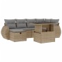 Set of 7-piece garden sofas and beige synthetic rattan cushions by , Garden sets - Ref: Foro24-3275139, Price: 553,79 €, Disc...