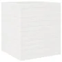 Jardinera de madera maciza de pino blanca 40x40x46 cm by , Pots and planters - Ref: Foro24-3282400, Price: 99,44 €, Discount: %
