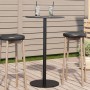 Round garden table, black steel, Ø60x105 cm by , Garden tables - Ref: Foro24-4009309, Price: 125,99 €, Discount: %