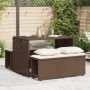 Garten-Essgruppe, 3-teilig, mit braunen Kunststoff-Rattan-Kissen. von , Gartensets - Ref: Foro24-4003903, Preis: 242,67 €, Ra...