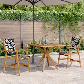 3-piece solid acacia wood garden dining set by , Garden sets - Ref: Foro24-3283574, Price: 241,99 €, Discount: %