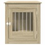 Dog crate made of engineered Sonoma oak wood, measuring 64.5x80x71 cm. by , Dog kennels - Ref: Foro24-847491, Price: 116,66 €...