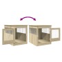 Dog crate made of engineered Sonoma oak wood, measuring 64.5x80x71 cm. by , Dog kennels - Ref: Foro24-847491, Price: 108,94 €...