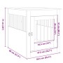 Dog crate made of engineered Sonoma oak wood, measuring 64.5x80x71 cm. by , Dog kennels - Ref: Foro24-847491, Price: 108,94 €...