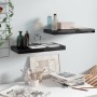 Floating wall shelf 2 pcs Glossy black MDF 50x23x3.8 cm by vidaXL, Shelves and shelves - Ref: Foro24-323767, Price: 25,10 €, ...