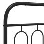 Bed frame with black metal headboard and footboard 80x200 cm by , Beds and slatted bases - Ref: Foro24-377126, Price: 81,92 €...