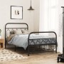 Bed frame with black metal headboard and footboard 100x200cm by , Beds and slatted bases - Ref: Foro24-377130, Price: 89,75 €...