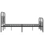 Bed frame with black metal headboard and footboard 120x190 cm by , Beds and slatted bases - Ref: Foro24-377132, Price: 127,99...