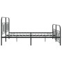 Bed frame with black metal headboard and footboard 180x200 cm by , Beds and slatted bases - Ref: Foro24-377139, Price: 146,99...