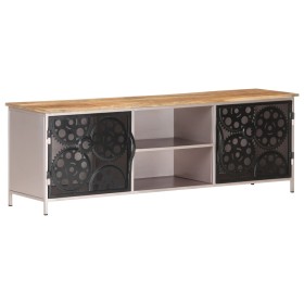 Mueble para TV de madera de mango rugosa 120x30x40 cm de vidaXL, Muebles TV - Ref: Foro24-323737, Precio: 109,37 €, Descuento: %