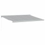 Toldo retráctil aluminio y tela gris antracita y blanco 4x3 m de , Toldos - Ref: Foro24-3216125, Precio: 921,57 €, Descuento: %