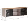 Rough mango wood TV cabinet 120x30x40 cm by vidaXL, TV Furniture - Ref: Foro24-323737, Price: 109,37 €, Discount: %