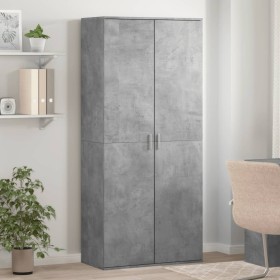 Shoe cabinet in gray concrete plywood 80x39x178 cm by , Shoe racks and shoe organizers - Ref: Foro24-3276675, Price: 165,36 €...