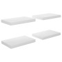 Floating wall shelf 4 pcs glossy white MDF 40x23x3.8 cm by vidaXL, Shelves and shelves - Ref: Foro24-323744, Price: 41,25 €, ...