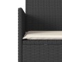 Zweiplätziges Gartensofa mit Tisch und schwarzen Kissen aus synthetischem Rattan. von , Outdoor-Sofas - Ref: Foro24-4003884, ...