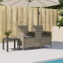 2-seater garden sofa with table and gray PE rattan cushions by , Outdoor sofas - Ref: Foro24-4003886, Price: 139,99 €, Discou...