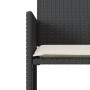 2-seater garden sofa with black PE rattan table and stools by , Outdoor sofas - Ref: Foro24-4003890, Price: 181,57 €, Discoun...