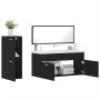 3-piece black plywood bathroom furniture set by , Bathroom furniture - Ref: Foro24-3308532, Price: 104,99 €, Discount: %