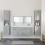 4-piece bathroom furniture set made of gray concrete plywood. by , Bathroom furniture - Ref: Foro24-3308539, Price: 206,03 €,...