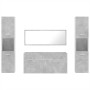 4-piece bathroom furniture set made of gray concrete plywood. by , Bathroom furniture - Ref: Foro24-3308539, Price: 206,03 €,...