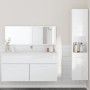 Set muebles de baño 3 piezas madera contrachapada blanco brillo de , Muebles de baño - Ref: Foro24-3308530, Precio: 144,91 €,...