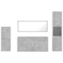 Juego muebles de baño 4 pzas madera contrachapada gris hormigón de , Muebles de baño - Ref: Foro24-3308524, Precio: 167,96 €,...