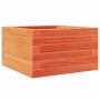 Jardinera de madera maciza de pino marrón cera 40x40x23 cm de , Maceteros y jardineras - Ref: Foro24-847180, Precio: 52,99 €,...