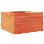 Jardinera de madera maciza de pino marrón cera 40x40x23 cm de , Maceteros y jardineras - Ref: Foro24-847180, Precio: 52,99 €,...