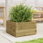 Impregnated pine wood planter 40x40x23 cm by , Pots and planters - Ref: Foro24-847182, Price: 48,99 €, Discount: %