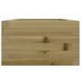 Impregnated pine wood planter 40x40x23 cm by , Pots and planters - Ref: Foro24-847182, Price: 48,99 €, Discount: %