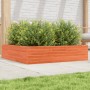 Solid pine wood planter in brown wax 100x100x23 cm by , Pots and planters - Ref: Foro24-847210, Price: 92,24 €, Discount: %